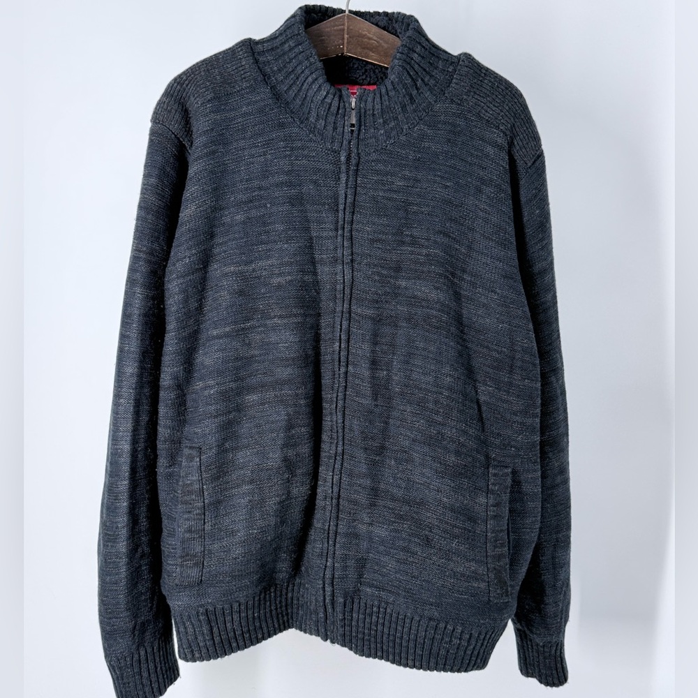 Coleman Men's Charcoal Zip-Up Sweater